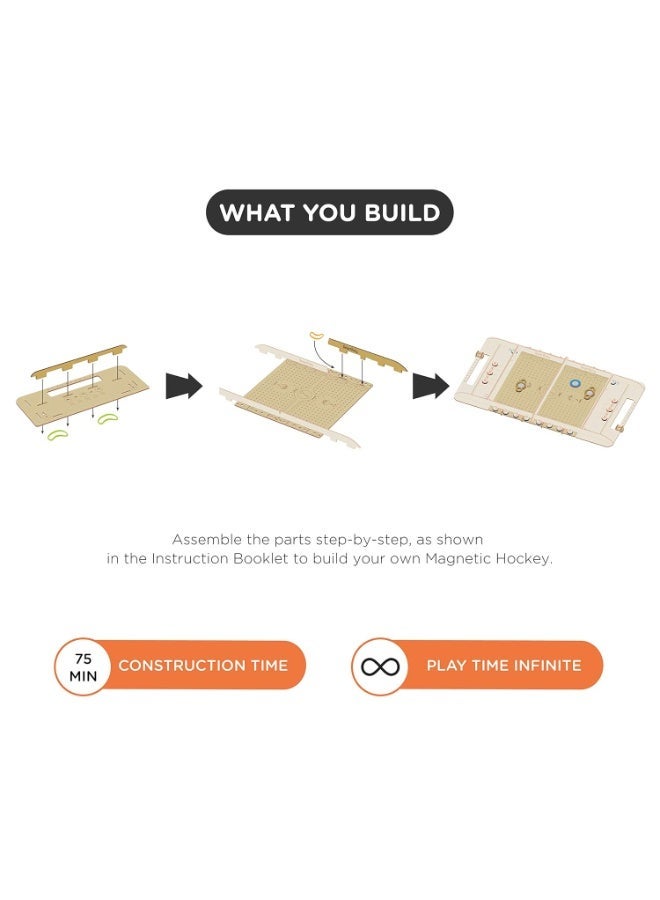 سمارتيفيتي لعبة هوكي مغناطيسية من سمارتيفيتي، لعبة تعليمية وتفاعلية للأطفال من 8 إلى 14 عامًا، هدية مثالية للأولاد والبنات، صنع في الهند - Image 3